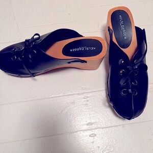 Kelsi Dagger Black Mules